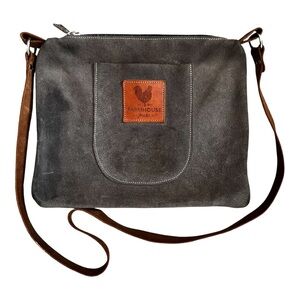 Farmhouse Frocks Suede Leather Bag